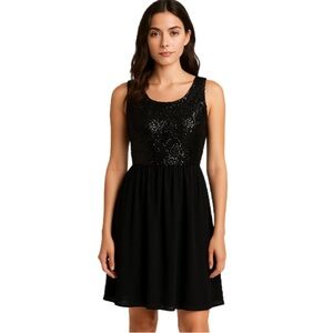 NWT Sequin and chiffon Dress sz12
